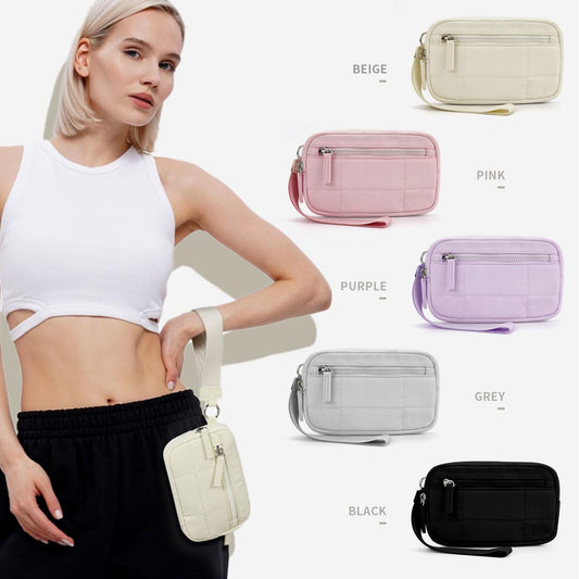 🔥Limited Time 50% OFF🔥Puffer Wristlet Wallet Fits Phone💜