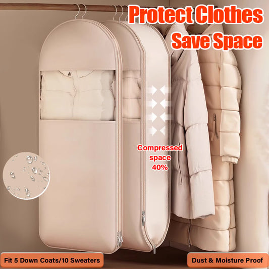 🔥New Hot Selling❤️🔥2025 Space Saving Hanging Garment Bag with Self Compression Zipper