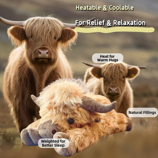 🎁Christmas Gift Toy 50% OFF🐂🎁Cute Cartoon Highland Cow Cuddly Toy🐮