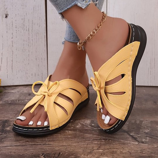 🌸HOT SALE✨ Women's Comfort Bowtie Slide Sandals – Style Meets Relaxation!