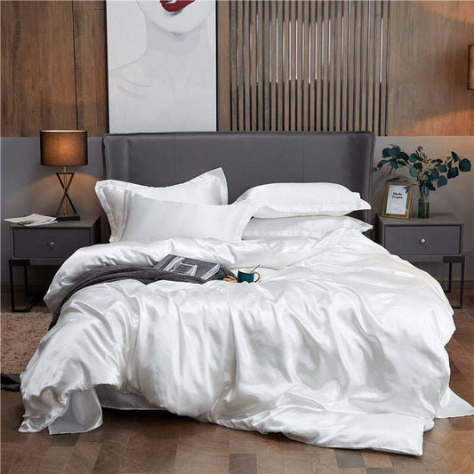 🎁Hot Sale 49% OFF⏳25 Momme Luxury Pure Mulberry Silk Bedding Set of 4