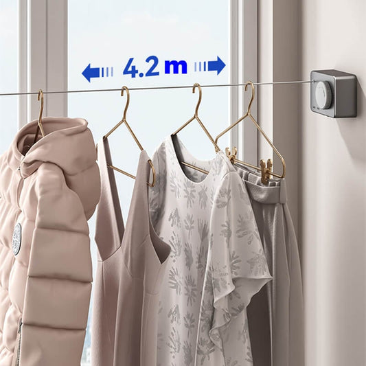 (🧑🎄Christmas Hot Sale 49% OFF)Drill-Free Invisible Adjustable Clothesline