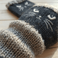 🔥Winter Hot Sale 50% off😻Cat Knitted Embroidery Fingerless Gloves - Cosy, Stylish, Casual Winter Wear