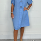 2024 New Plus Size Button-up Tunic Dress