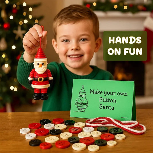 ⏰BUY 2 GET 1 FREE!!✨DIY Button Ornament Kit🎅🎄