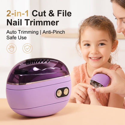 🔥LIMITED TIME 50% OFF🔥TrimPro™ 2-in-1 Smart Electric Nail Trimmer & Polisher for All Ages 👨‍👩‍👧‍👦 💅