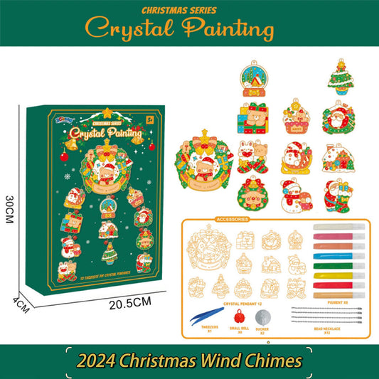 🎅Christmas Sale 49% OFF🎁DIY Crystal Christmas Wind Chimes & Paint Arts