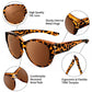 🎉BUY 1 GET 1 FREE/BUY 2 GET 2 FREE😎UV400 Protection Fit Over Glasses Sunglasses（Add 2/4 pcs to cart）