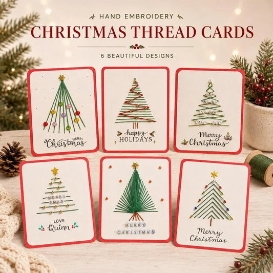 🎄 LAST DAY – 50% OFF🧵Merry & Bright Christmas DIY Kit (6 pcs)