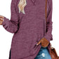 Women's Fall Side slit Long Sleeve Shirts Tunic Tops (Buy 2 Free Shipping)