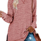 Women's Fall Side slit Long Sleeve Shirts Tunic Tops (Buy 2 Free Shipping)