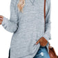Women's Fall Side slit Long Sleeve Shirts Tunic Tops (Buy 2 Free Shipping)
