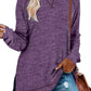 Women's Fall Side slit Long Sleeve Shirts Tunic Tops (Buy 2 Free Shipping)