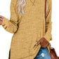 Women's Fall Side slit Long Sleeve Shirts Tunic Tops (Buy 2 Free Shipping)