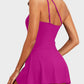 ⛱️Last Day Sale 49% OFF🔥Women One Piece Swim Dress One Shoulder Swimsuit With Skirt