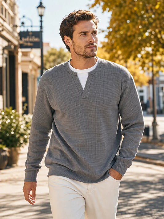 🔥 LAST DAY — ONLY £13.99! 👕 Unisex Textured Waffle Knit Jumper