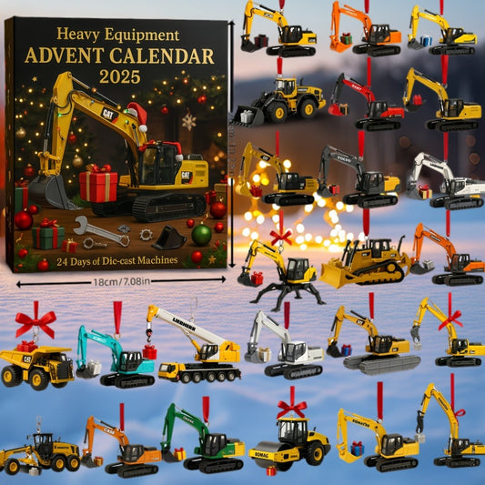 [Christmas Pre Sale] Heavy Equipment Advent Calendar 2025 · 24 Die-cast Machines
