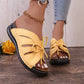 🌸HOT SALE✨ Women's Comfort Bowtie Slide Sandals – Style Meets Relaxation!