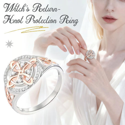 🔮💍Handmade Witch's Return-Knot Protection Ring💞Protect Your Loved Ones