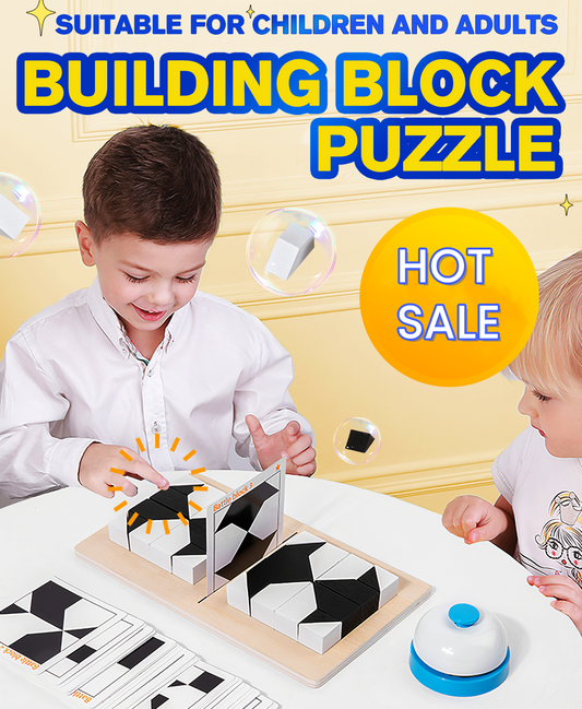 🎁New Year Sales - 49% OFF🎅Creative Black & White Block Puzzles Set for Kids