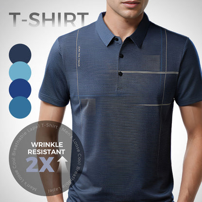 ⏳ Limited time 50% off! 💥Men's Loose Cool Breathable Lapel T-Shirt