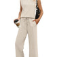 ⏳Time-limited Special 50% OFF⏰2025 New Women's Sleeveless Top & Wide-Leg Pants 2-Piece Set