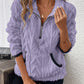 🏆Flash Sale 50% OFF⚡🏆#1 Best Seller 🔥Half-Zip Fuzzy Pocket Sweatshirt