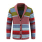 🔥Last Day 49% OFF🔥Men's Shawl Collar Striped Knit Cardigan Sweater