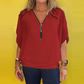 🔥Summer Hot Sale-49% Off🩷Women's Chiffon Zip-up Neck Casual Top