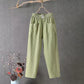 👖Last Day 50% OFF!!⏳Women's Elastic Waist Cotton Linen Loose Fit Pants