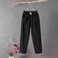 👖Last Day 50% OFF!!⏳Women's Elastic Waist Cotton Linen Loose Fit Pants