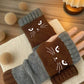 🔥Winter Hot Sale 50% off😻Cat Knitted Embroidery Fingerless Gloves - Cosy, Stylish, Casual Winter Wear