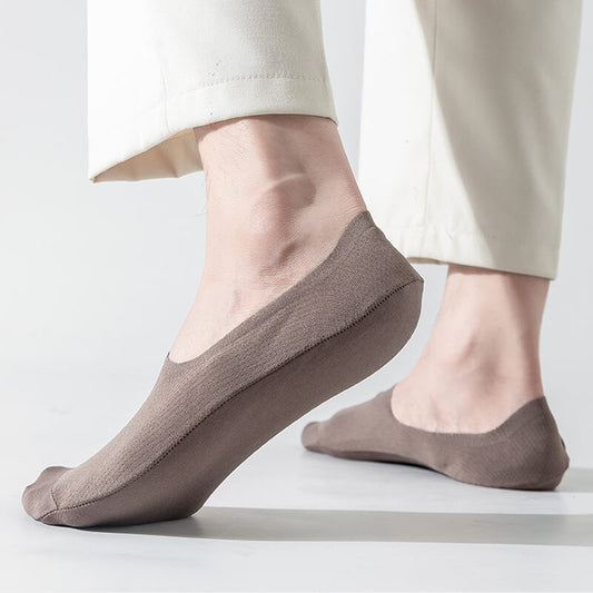 🧦 50% OFF NOW!🍃Ultra Thin Liner Non-Slip No-Show Socks – Invisible under shoes, silicone grip & breathable – perfect for loafers, sneakers or flats 👟