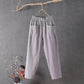 👖Last Day 50% OFF!!⏳Women's Elastic Waist Cotton Linen Loose Fit Pants