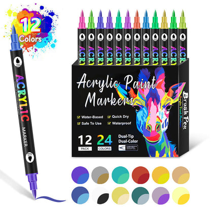 💥Children's Day gift⏳ Limited time 50% OFF🌈Dual Tip Acrylic Paint Pen Marker