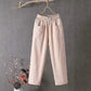👖Last Day 50% OFF!!⏳Women's Elastic Waist Cotton Linen Loose Fit Pants