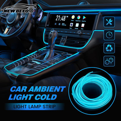 🚗💡Car Interior LED Atmosphere Lights – ultra-thin & easy to fit, adds a custom glow for stunning evening drives! ✨✅