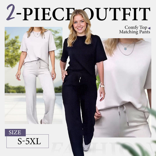 ✨❄️51% off ✨Women's Chic Top & Matching Pants 2-Piece Outfit