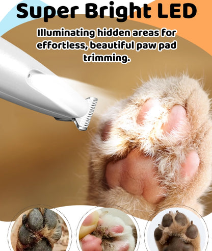 Pet Hair Trimmer With Led Light