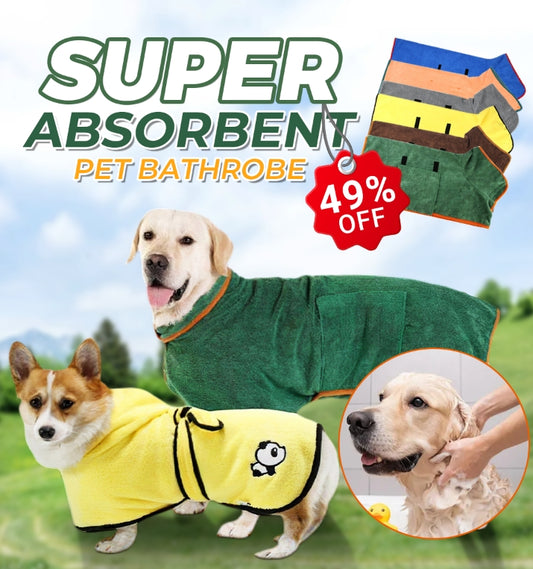 🐶CHRISTMAS SALE 49%OFF🔥Super Absorbent Pet Bathrobe