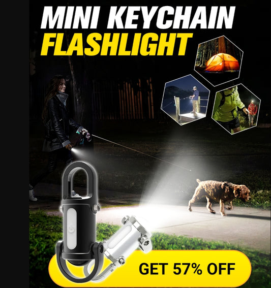 🔥Hot Sale 🔥1200LM Super Bright Mini Keychain Flashlight Waterproof
