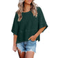 🔥Hot Sale 55% off🔥Women's Summer Casual Crewneck Batwing Half Sleeve Tee