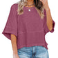 🔥Hot Sale 55% off🔥Women's Summer Casual Crewneck Batwing Half Sleeve Tee