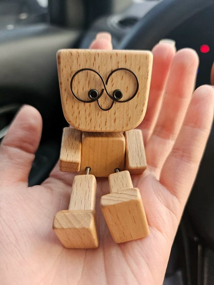 🎅Big Sale Last Day 50% OFF🔥Charming little wooden figure that sways with 12 magnetic expressions