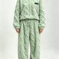 ☀️Hot Sale-50% OFF🍂 3D Embossed Texture Geometric Plush Loungewear Set