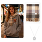 🐮Winter Hot Sale 50% OFF!!🎁Cute Highland Cow Cozy Fleece-Lined Hooded Sweatshirt