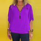 🔥Summer Hot Sale-49% Off🩷Women's Chiffon Zip-up Neck Casual Top