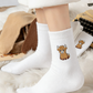 ⏳LAST DAY WARM WINTER SALE 50% OFF!🔥🐮5 Pairs Fuzzy Highland Cow Embroidered Plush Socks