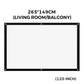 🥳2026 HOT SALE 50% OFF!✨ High Definition Projection Screen -Diagonal with Matte White Surface for Crystal Clear Home Cinema Experience 🎬🌟