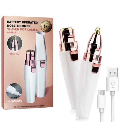 💗Last Day Special Sale ￡11.98!✨2-in-1 Women's Eyebrow and Facial Hair Removal Device